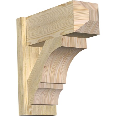 Ekena Millwork Balboa Rough Sawn Craftsman Outlooker, Douglas Fir, 8"W x 20"D x 20"H OUT08X20X20BOA04RDF